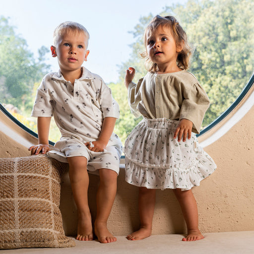 Tropic Polo Collar Tshirt Ecru