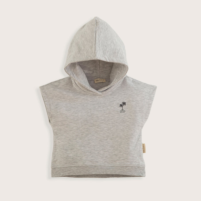 Tropic Hoodie Tshirt Grey Melange