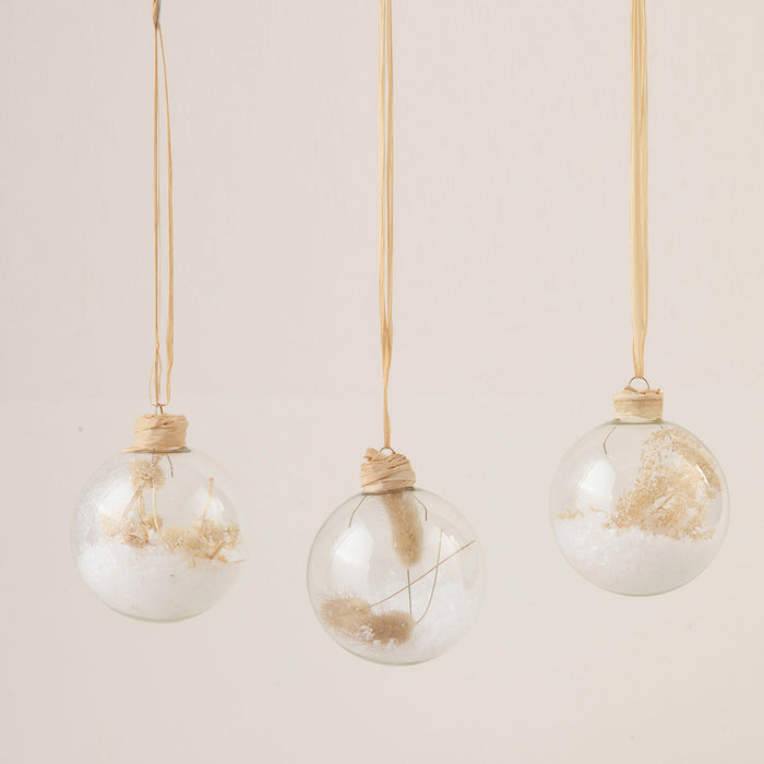 Yeto Xmas Ball Set of 12 TRANSPARENT/GOLD