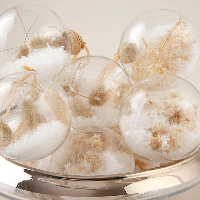 Yeto Xmas Ball Set of 12 TRANSPARENT/GOLD