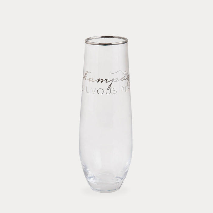 Festa Drinking Glass 1 TRANSPARENT/SILVER