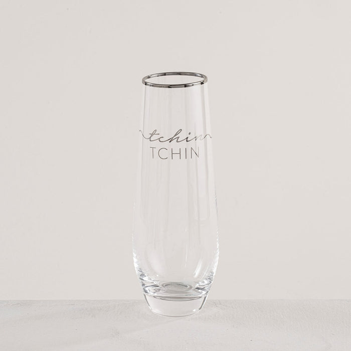 Festa Drinking Glass 2 TRANSPARENT/SILVER