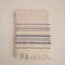 Derin Bath Towel 100x150 cm BEIGE/DARK BLUE