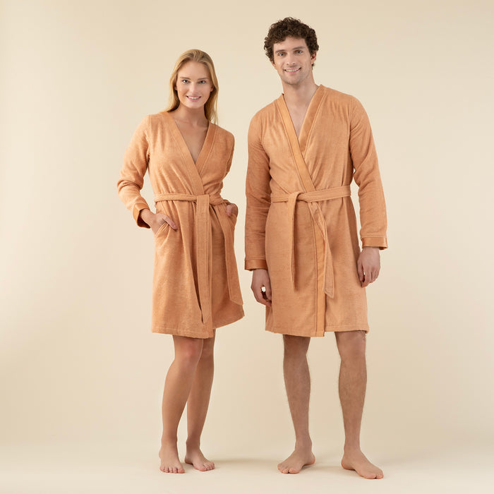 Floss Unisex Bathrobe Mango