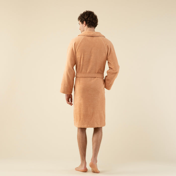 Solid Unisex Bathrobe Mango