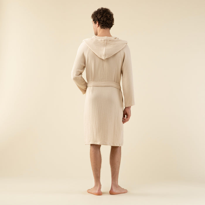 Armin Unisex Bathrobe Beige