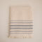 Derin Face Towel 50x90 cm BEIGE/DARK BLUE