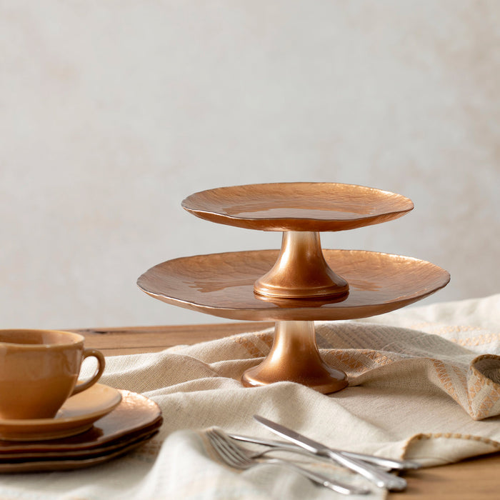 Terra Cake Stand 21 Cm Maroon