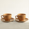 Lima Set Of 2 Tea Cup Maroon