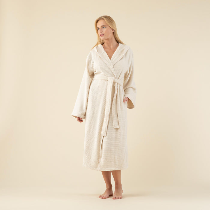 Lydia Unisex Bathrobe Natural