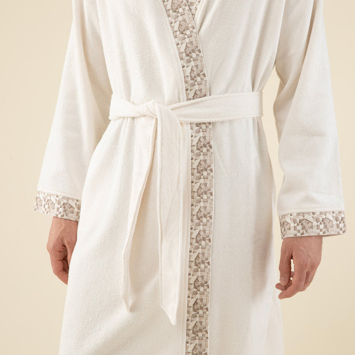 Laudel Unisex Bathrobe Ecru