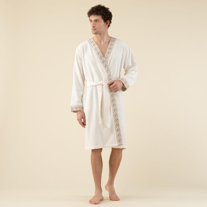 Laudel Unisex Bathrobe Ecru