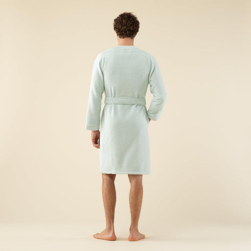 Accappatoio Chakra Solid Unisex In Bambù E Cotone, Verde Acqua Taglia M – Morbidissimo E Assorbente, Ecologico