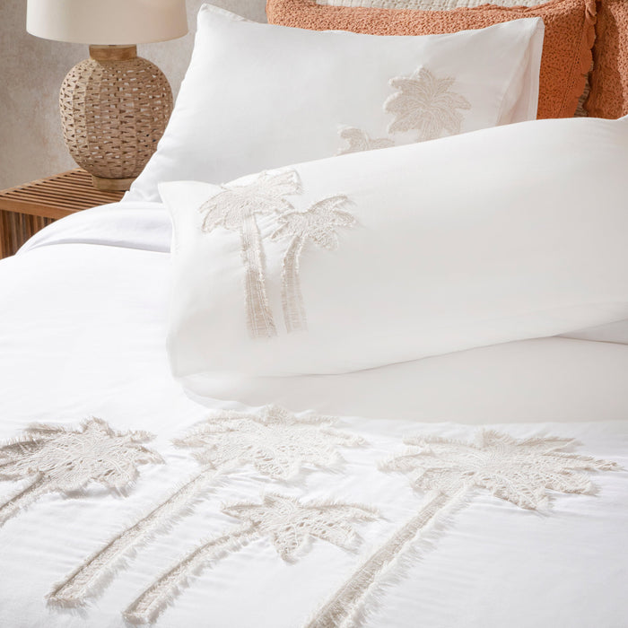 Palmin Duvet Cover King Size 230x220 cm Ecru