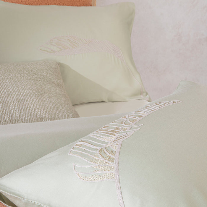 Oden Duvet Cover Set Double Size 200x220 cm Green