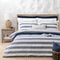 Wave Duvet Cover Set Double Size 200x220 cm White