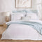 Casseline Duvet Cover Set King Size 230x220 cm White