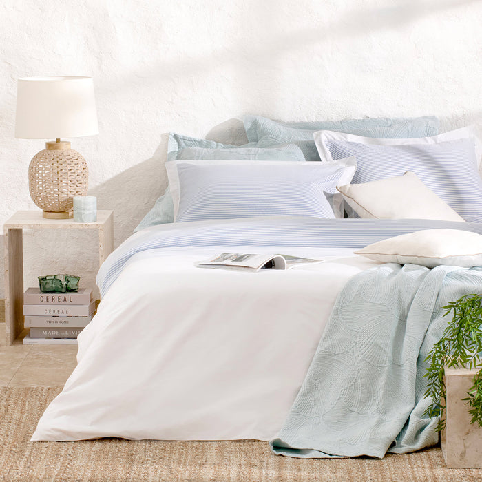 Aletta Duvet Cover Set Double Size 200x220 cm White