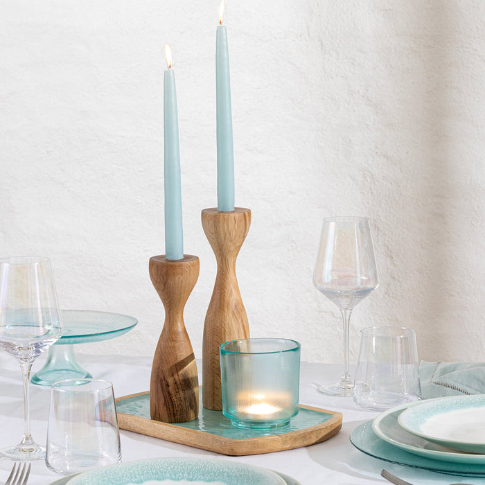 Ocean Green Set Of 2 Candle Green