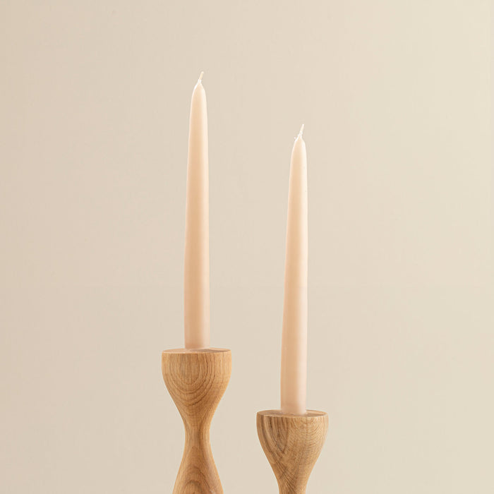 Cruise Beige Set Of 2 Candlestick Candle Beige