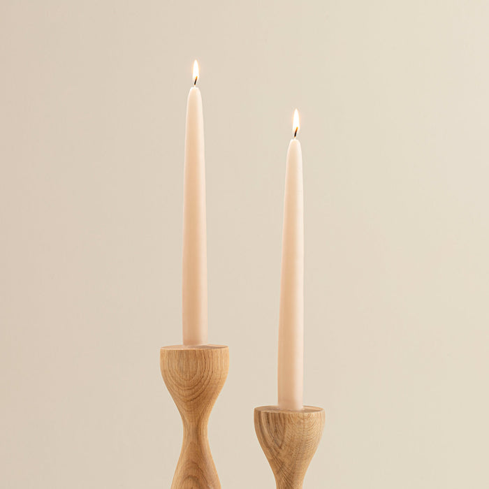 Cruise Beige Set Of 2 Candlestick Candle Beige