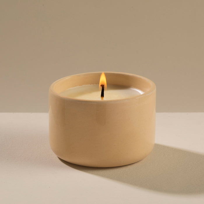 Natura Cream Handmade Bowl Vanilla Scented Candle Noce