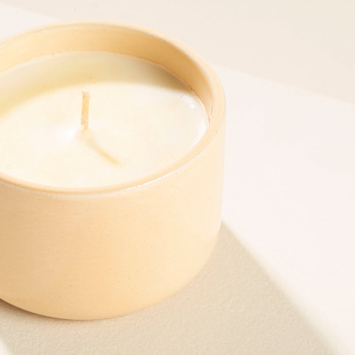 Natura Cream Handmade Bowl Vanilla Scented Candle Noce