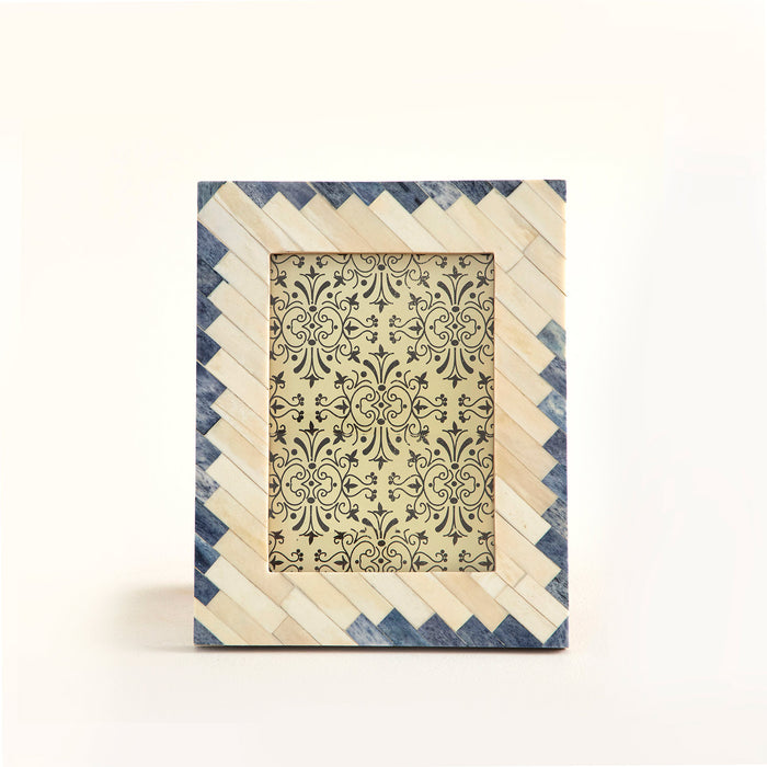 Vieto Photo Frame 13 x 18 cm Natural/Navy Blue