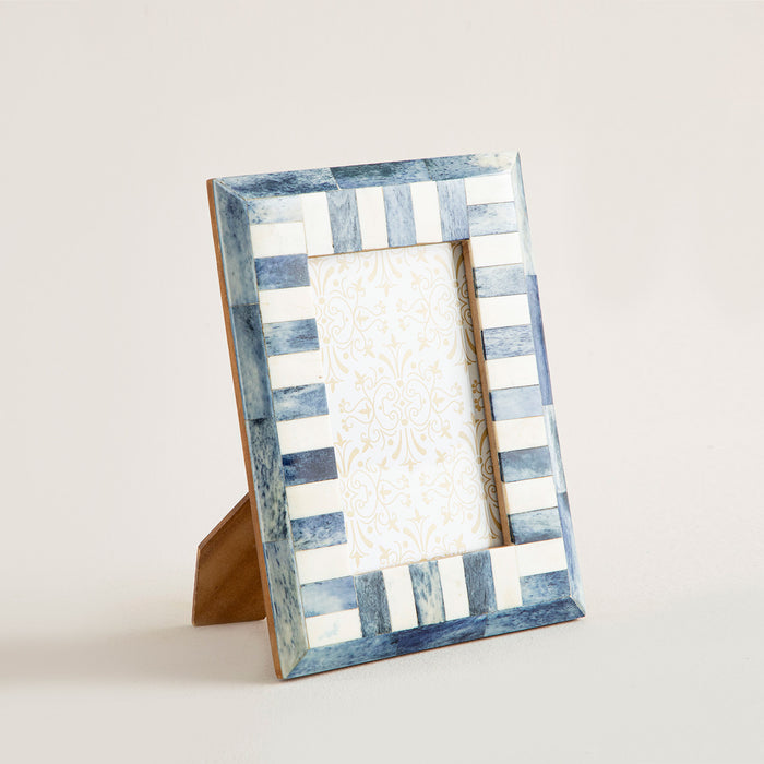 Ventoro Photo Frame 10 x 15 cm Natural/Navy Blue