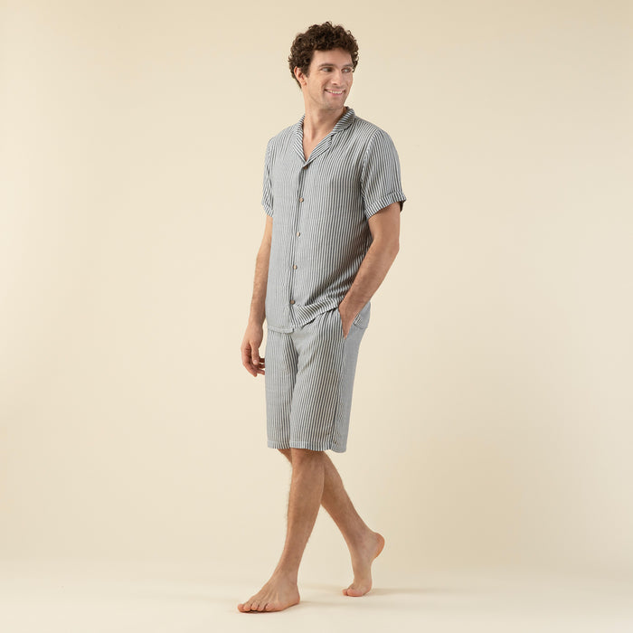 Aristides Man Short Pyjama Set MARINE BLUE