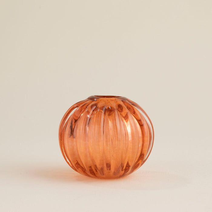 Bubble Glass Vase Orange Orange