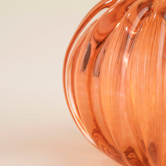 Bubble Glass Vase Orange Orange