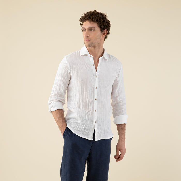 Yusi Man Shirt White