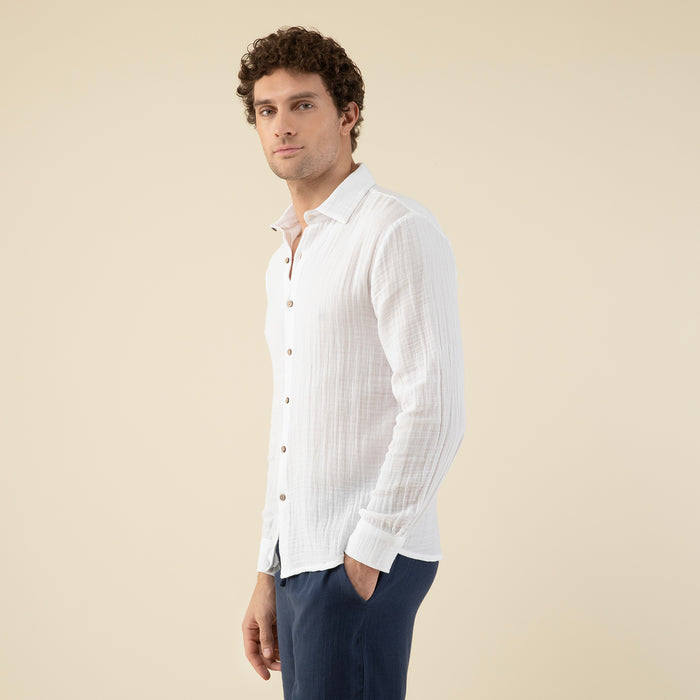 Yusi Man Shirt White
