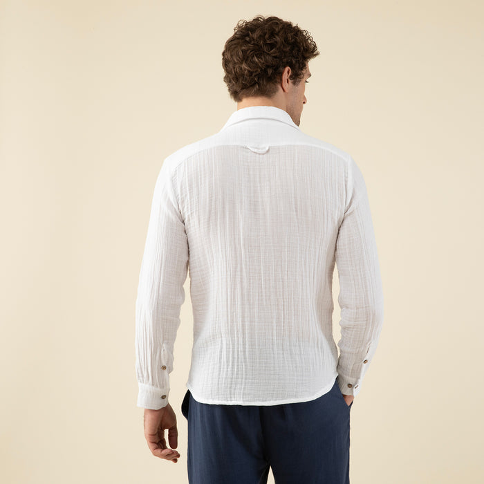 Yusi Man Shirt White