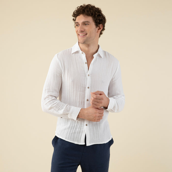 Yusi Man Shirt White