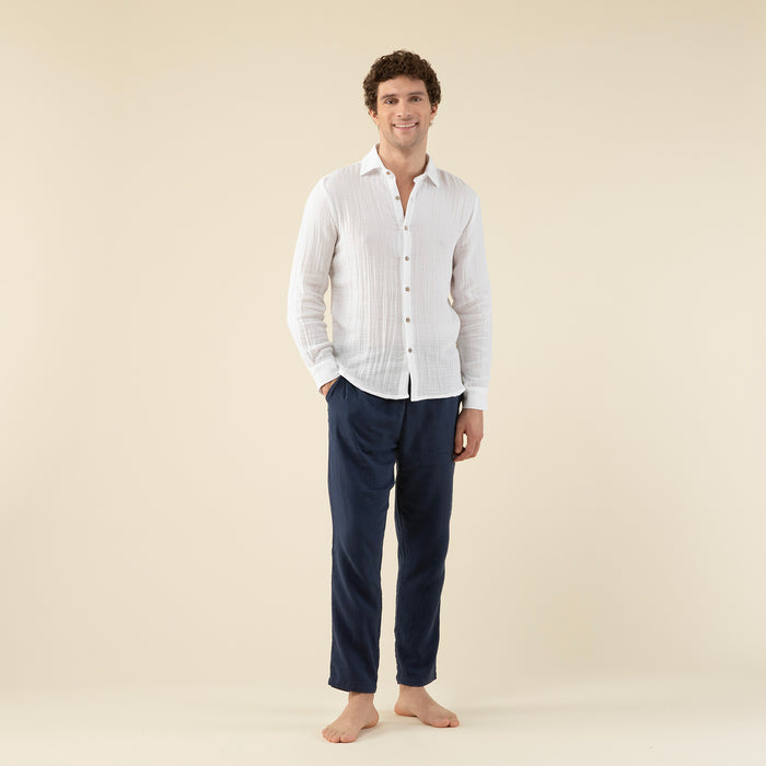 Yusi Man Shirt White