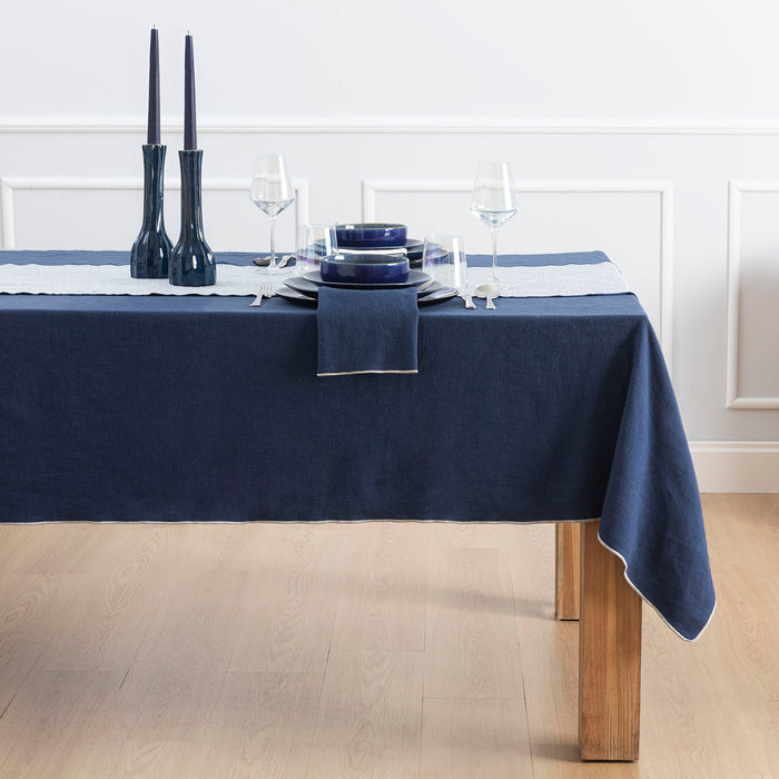 Acuite Tablecloth 145x240 cm MARINE BLUE