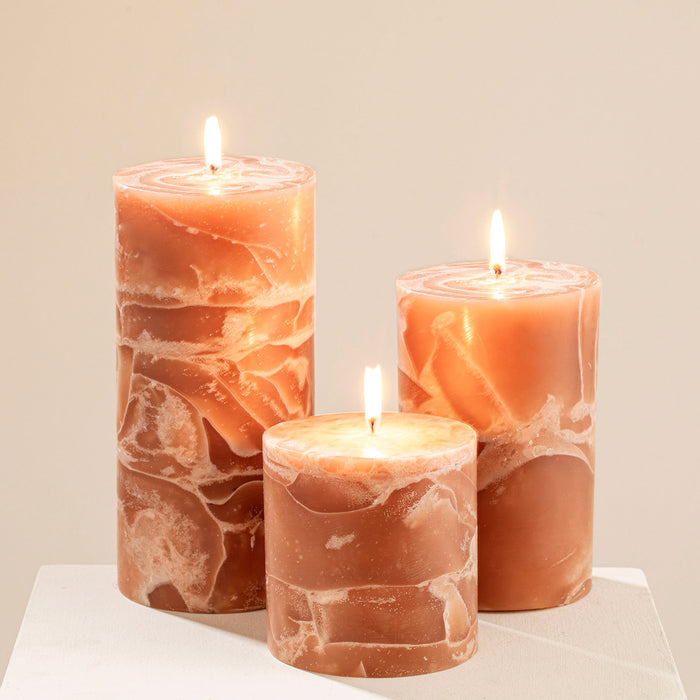 Marblo Pillar Candle 10 x 10 cm Mango