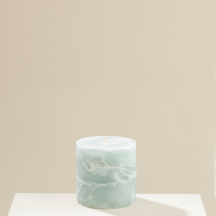 Marblo Pillar Candle 10 x 10 cm Turquoise