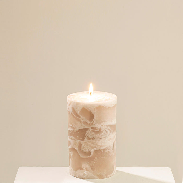 Marblo Pillar Candle 10 x 15 cm BONE