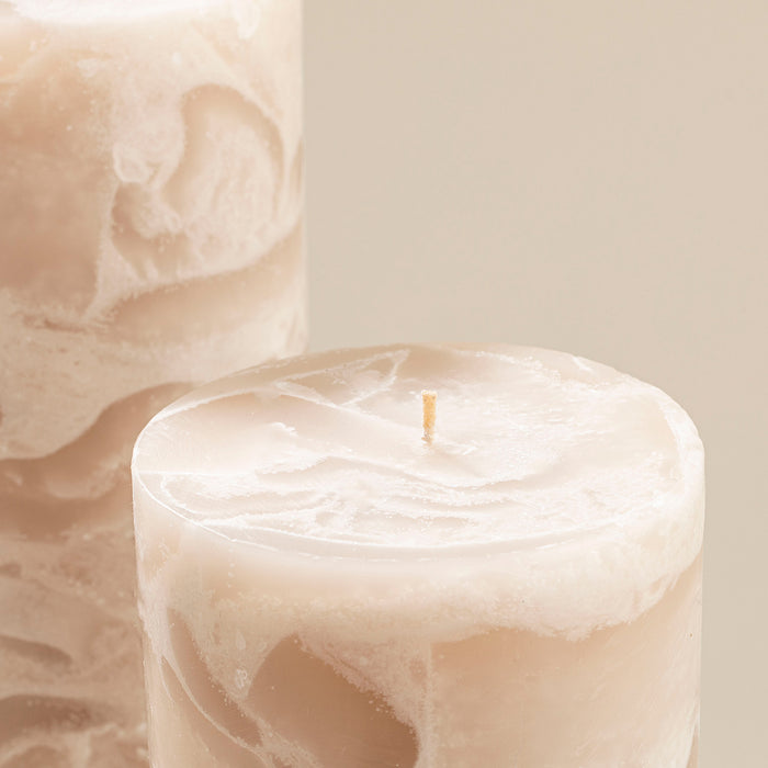 Marblo Pillar Candle 10 x 15 cm BONE