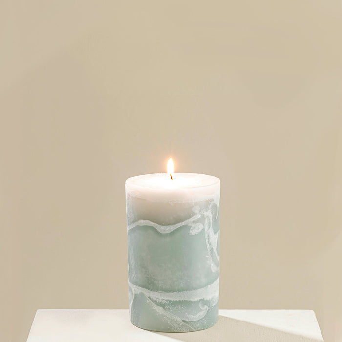 Marblo Pillar Candle 10 x 15 cm Turquoise