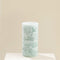 Marblo Pillar Candle 10 x 20 cm Turquoise