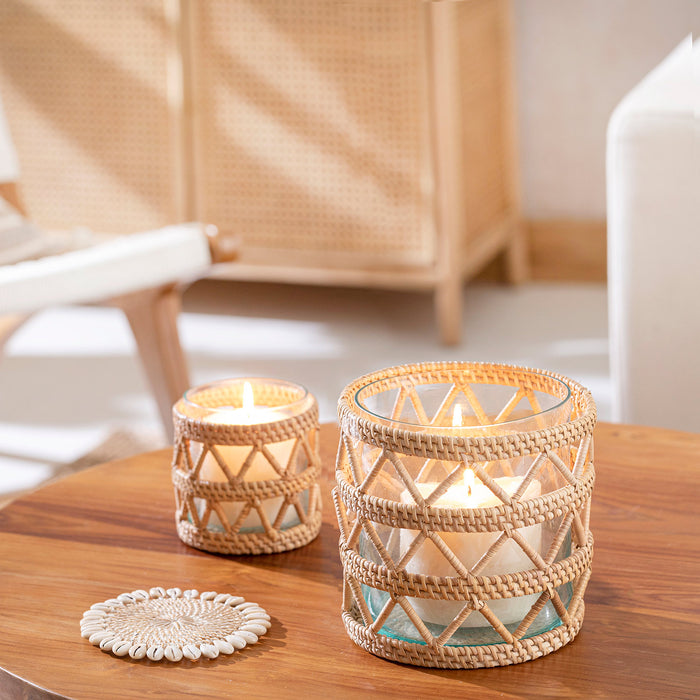 Samoa Rattan Lantern 20 Cm Natural