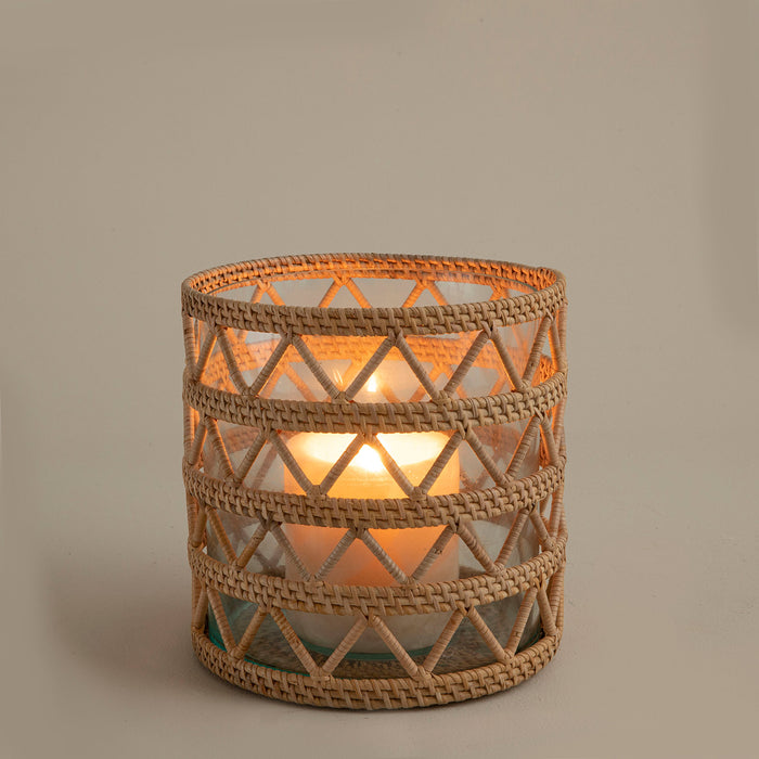 Samoa Rattan Lantern 20 Cm Natural