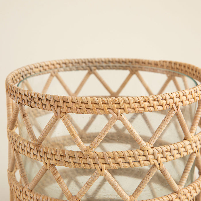 Samoa Rattan Lantern 20 Cm Natural