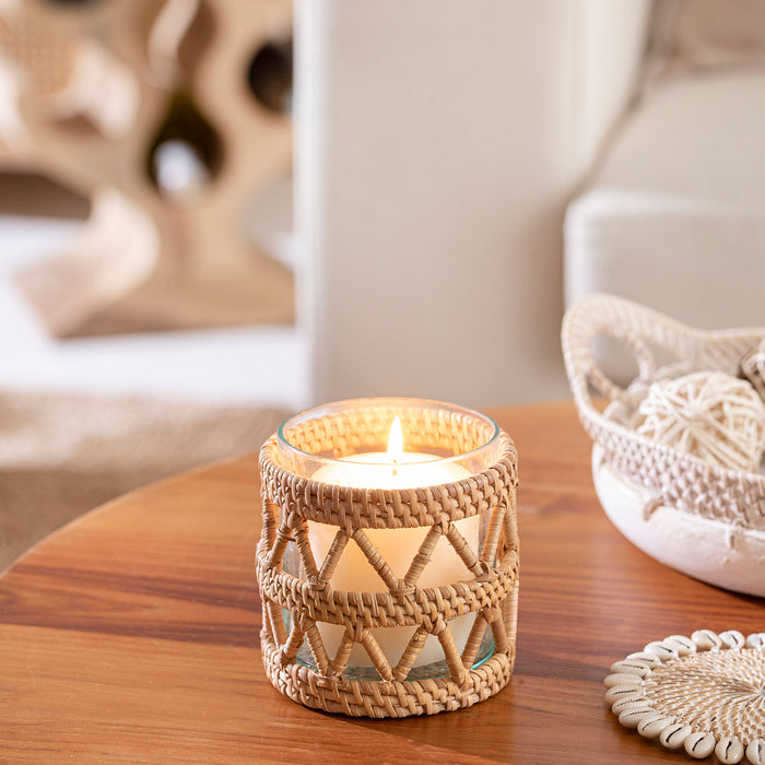 Samoa Rattan Lantern Natural