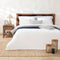 Shine Duvet Cover Set Extra King Size 260x220 cm WHITE/MARINE BLUE