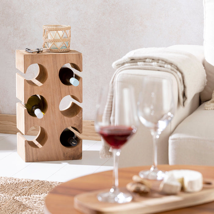 Cactus 6 Bootle Wine Rack Natural